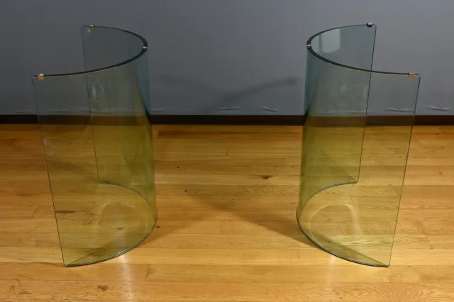 GLASS TABLE attributed to FIAM ITALY