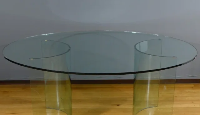 GLASS TABLE attributed to FIAM ITALY