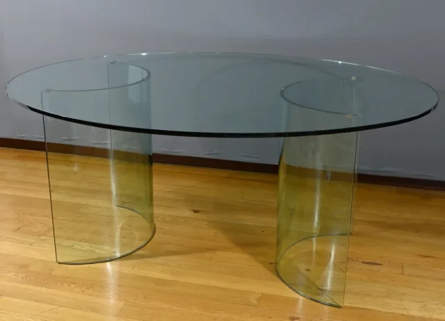 GLASS TABLE attributed to FIAM ITALY