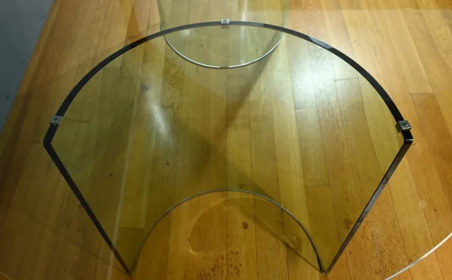 GLASS TABLE attributed to FIAM ITALY