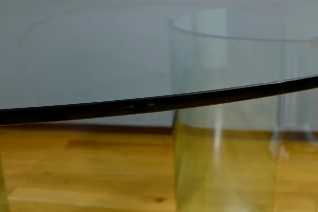 GLASS TABLE attributed to FIAM ITALY