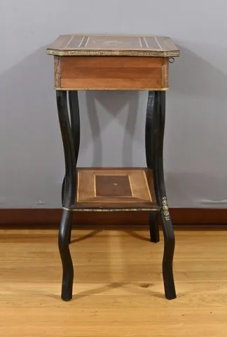 Table Travailleuse en Marqueterie, style Napoléon III – Fin XIXe