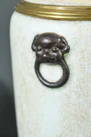 Lampes à Pétrole en Céramique, Maison Numberger-Lemonon – Milieu XIXe