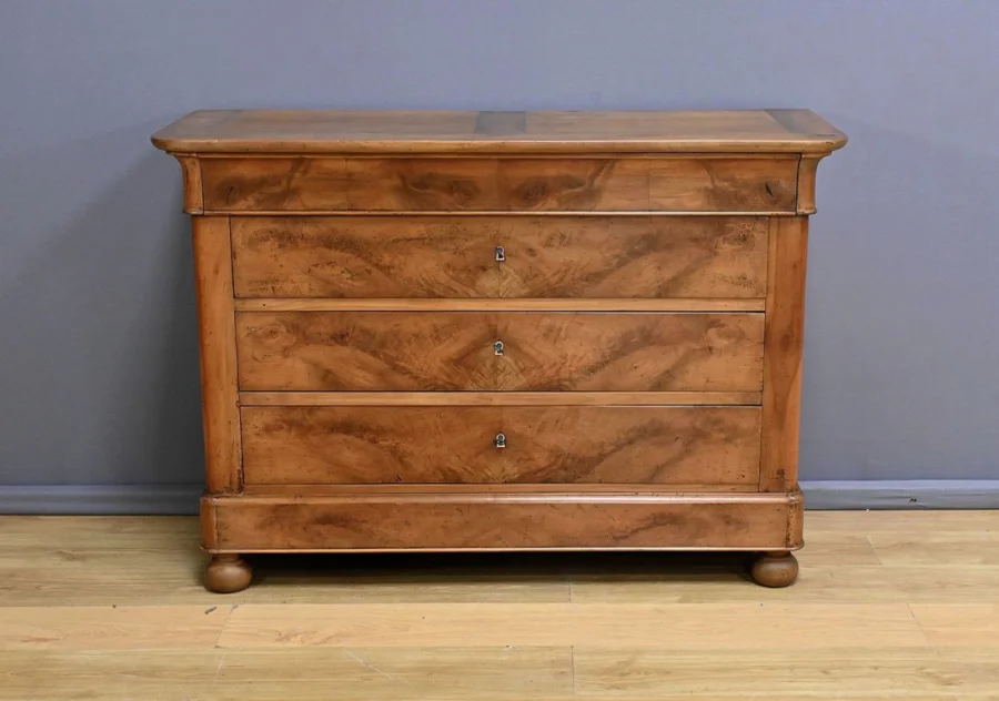 Commode en Merisier, époque Restauration - Début XIXe