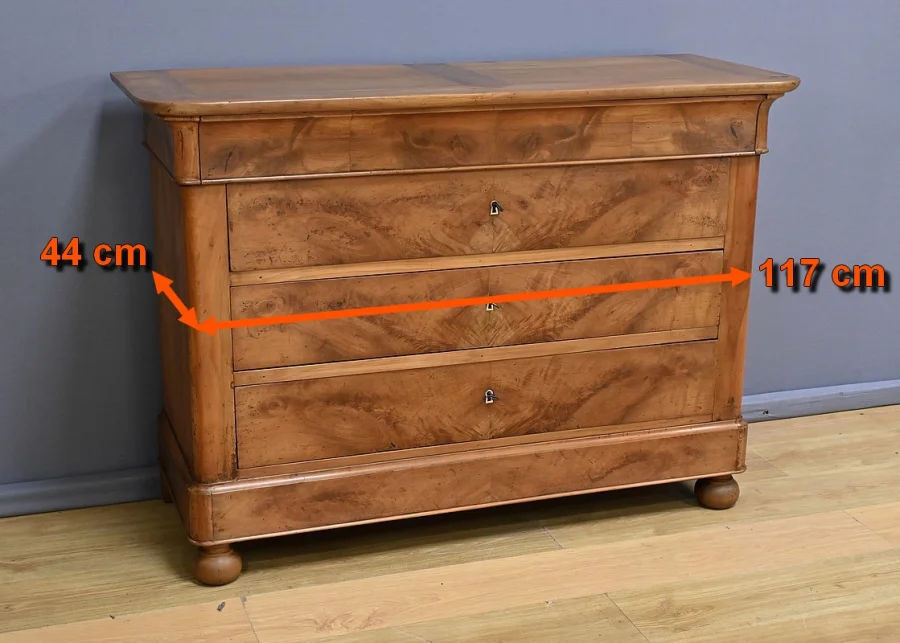 Commode en Merisier, époque Restauration - Début XIXe
