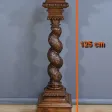 Importante Colonne Pivotante en Noyer massif – 1900