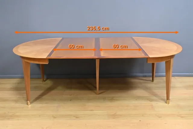 Table 4 à 10 Couverts en Merisier – 1950