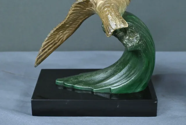 Serre-Livres en Régule, signés Mélo, Art Déco - 1930