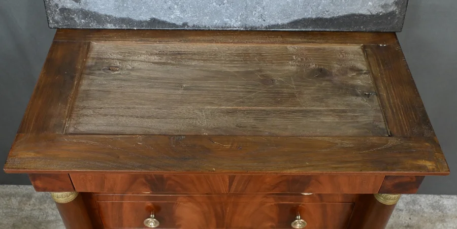 Petite Commode Chiffonnière en Acajou, style Empire – 1ère partie XXe