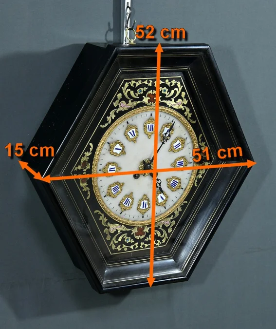 Horloge Murale « Œil de Bœuf », époque Napoléon III – Milieu XIXe