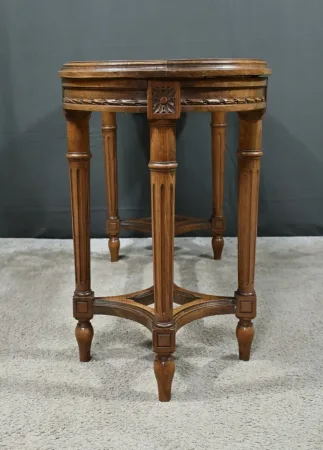 Banc de Piano en Noyer, style Louis XVI – Fin XIXe