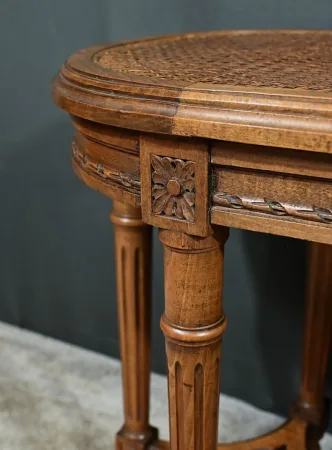Banc de Piano en Noyer, style Louis XVI – Fin XIXe