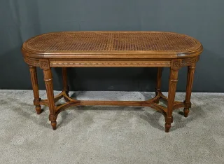 Banc de Piano en Noyer, style Louis XVI – Fin XIXe