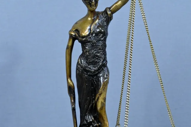 Bronze Allégorie de la Justice, d’après C.Franchomme – Début XXe