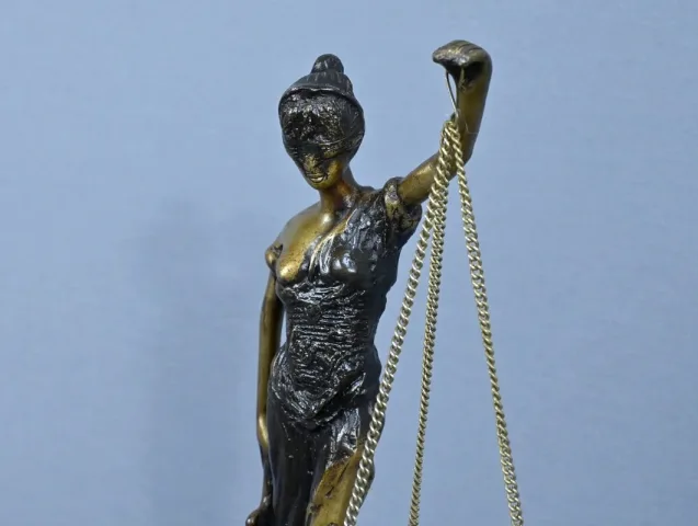 Bronze Allégorie de la Justice, d’après C.Franchomme – Début XXe