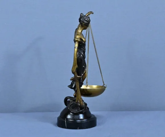 Bronze Allégorie de la Justice, d’après C.Franchomme – Début XXe