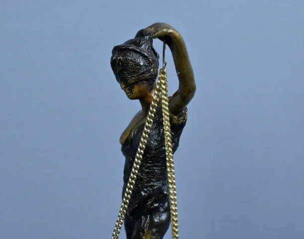 Bronze Allégorie de la Justice, d’après C.Franchomme – Début XXe