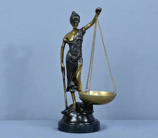Bronze Allégorie de la Justice, d’après C.Franchomme – Début XXe