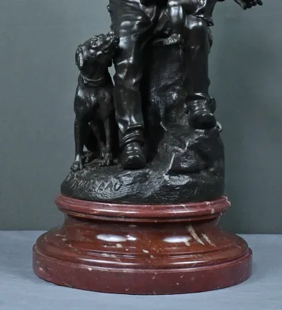 Bronze « Le Premier Repas » de V. Rousseau – Début XXème