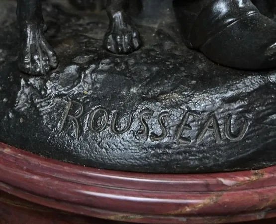 Bronze « Le Premier Repas » de V. Rousseau – Début XXème