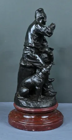 Bronze « Le Premier Repas » de V. Rousseau – Début XXème