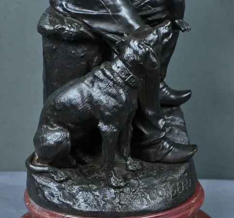 Bronze « Le Premier Repas » de V. Rousseau – Début XXème