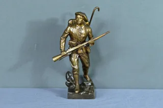 BRONZE SOLDAT signiert E. CARLIER