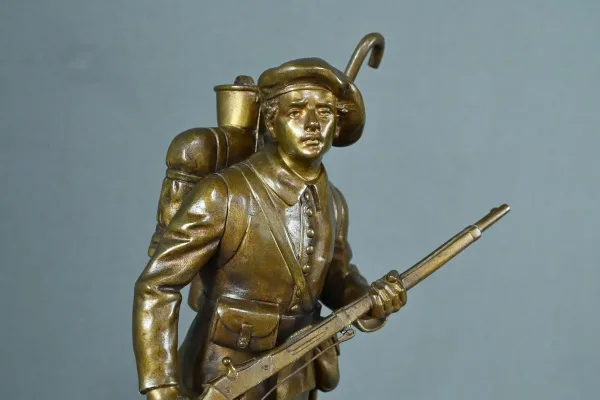 Bronze « Le Chasseur Alpin », signé E.Carlier – Fin XIXe