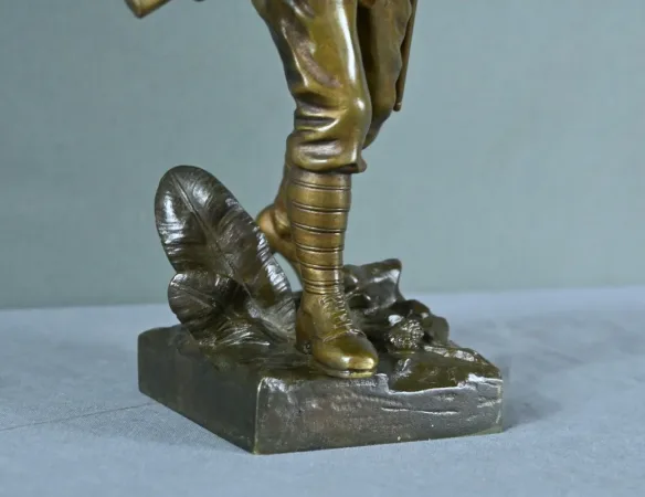 Bronze « Le Chasseur Alpin », signé E.Carlier – Fin XIXe