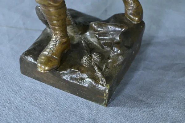 Bronze « Le Chasseur Alpin », signé E.Carlier – Fin XIXe