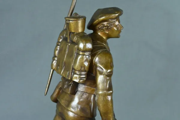 Bronze « Le Chasseur Alpin », signé E.Carlier – Fin XIXe