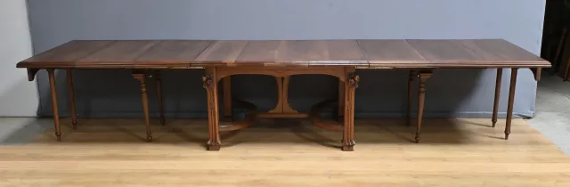 ART NOUVEAU PERIOD EXTENDING TABLE