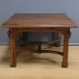 Table à Allonges en Noyer, Art Nouveau, 20 couverts – Début XXe
