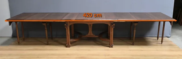 ART NOUVEAU PERIOD EXTENDING TABLE