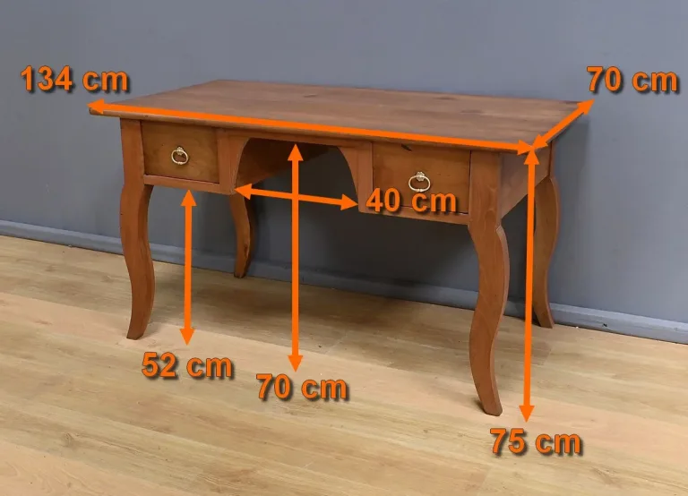 Table Bureau en Merisier, style Louis XV – 2ème Partie XIXe