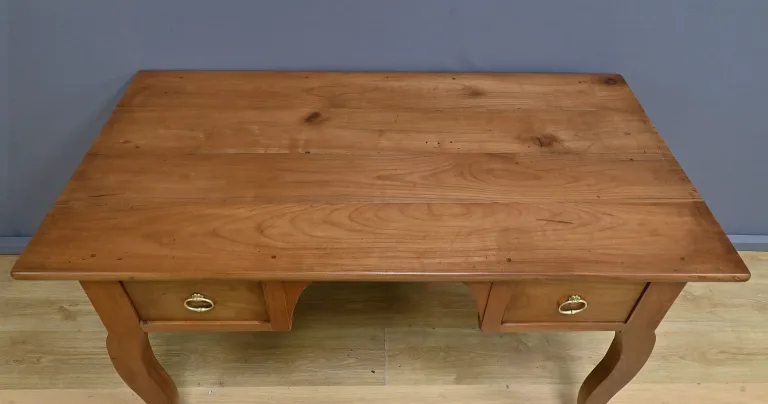 Table Bureau en Merisier, style Louis XV – 2ème Partie XIXe