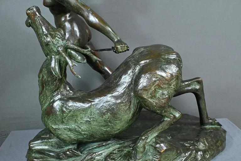 Important Bronze « Diane Chasseresse » de J. Geleyn – Début XXe