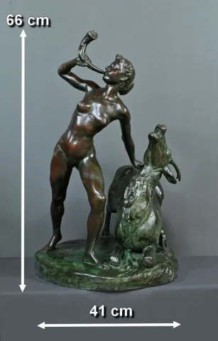 Important Bronze « Diane Chasseresse » de J. Geleyn – Début XXe