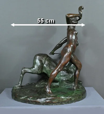 Important Bronze « Diane Chasseresse » de J. Geleyn – Début XXe