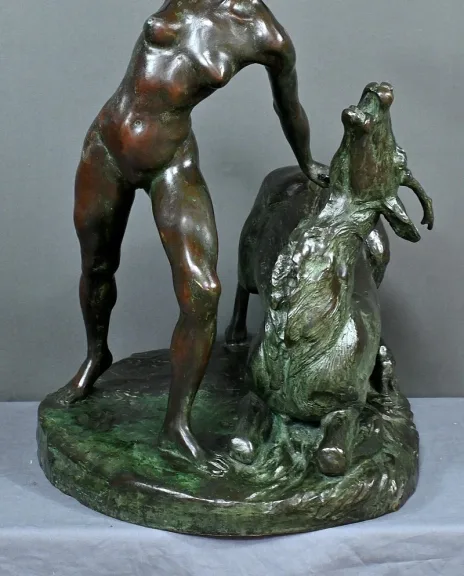Important Bronze « Diane Chasseresse » de J. Geleyn – Début XXe