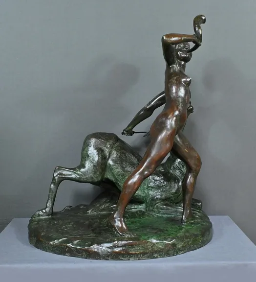 Important Bronze « Diane Chasseresse » de J. Geleyn – Début XXe