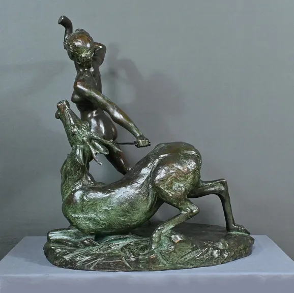 Important Bronze « Diane Chasseresse » de J. Geleyn – Début XXe