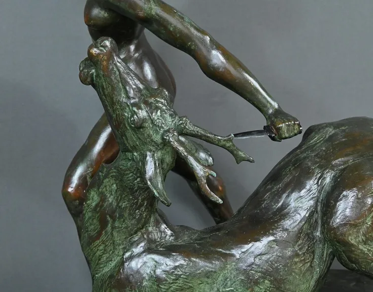 Important Bronze « Diane Chasseresse » de J. Geleyn – Début XXe