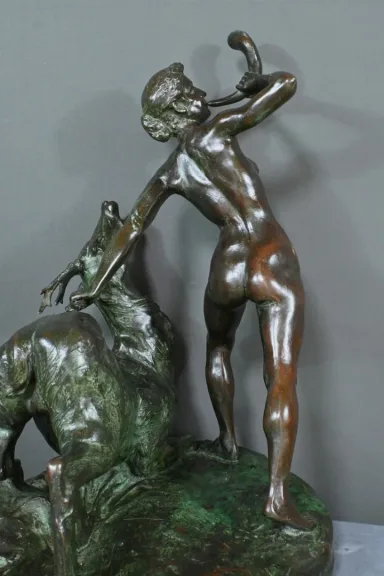 Important Bronze « Diane Chasseresse » de J. Geleyn – Début XXe
