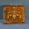 Coffret de Correspondance en Loupe de Noyer – Début XXe
