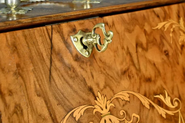 Coffret de Correspondance en Loupe de Noyer – Début XXe