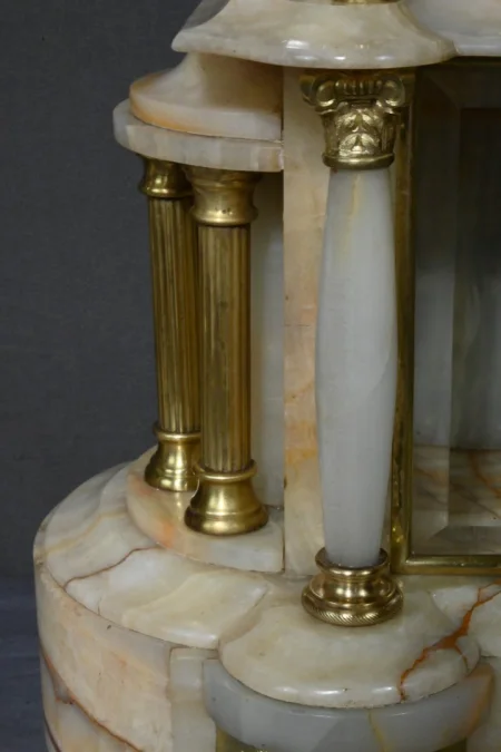 Garniture de Cheminée en Marbre et Bronze, « A L’Espérance », de H. Godchot – Fin XIXe