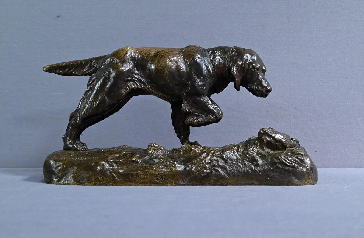 BRONZEHUND signiert E. SAMSON