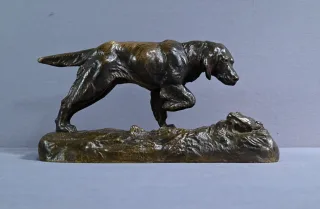 BRONZEHUND signiert E. SAMSON