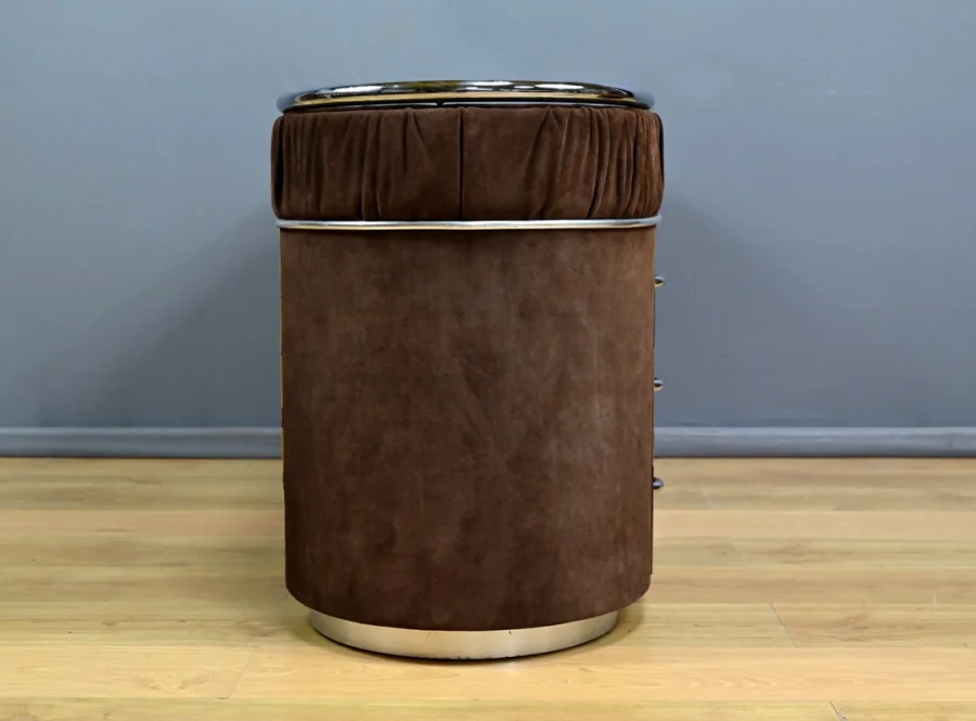 Coiffeuse en Nubuck, design Italien – 1970